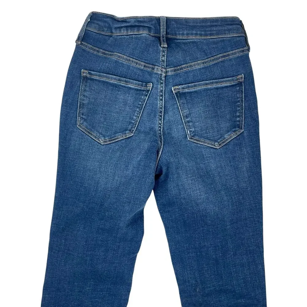 Old Navy Rockstar High Rise Super Skinny Jeans Distressed Size 0